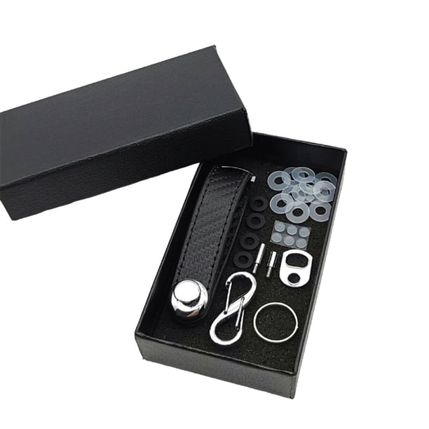 Bolsa para llaves Toystoory Soporte de estructura compacta Organizador de llaves Fibra de carbono