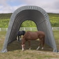 thumbnail image 2 of ShelterLogic RoundTop 14x32x12 ft. Instant Garage Shelter — All-Season Cover for RVs, Trucks & Equipment | Agricultural Model with Protective Frame Boot Covers, 2 of 16