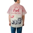 thumbnail image 5 of Every Fart is Love Note Scottish Fold Guilty Face Happy Valentine's Hawaiian Shirt Breathable Summer Unisex Merch Cat Lover Kitten Owner Gifts - 01016, 5 of 6