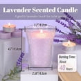 thumbnail image 2 of Lavender Candle, 8 OZ Scented Candles Soy Jars Candles for Women Galentines Valentines Mother's Day Gift, Aromatherapy Purple Candles for Home Scented Bridal Shower, 2 of 3