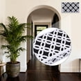 thumbnail image 5 of White Doorbell Cover Only Door Chime Cover Abstract Geometric Floral Pattern Wooden Rectangle Decorative Case Easy to Install, 5 of 9