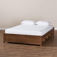thumbnail image 5 of Bowery Hill Traditional Wood Full Size Storage Bed Frame in Ash Walnut Brown, 5 of 6