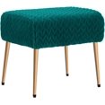 thumbnail image 4 of DUHOME Modern Velvet Upholstered Ottoman, Tufted Footrest Vanity Chair Makeup Chair Vanity Stool for Bedroom Living Room Kids' Room Atrovirens, 4 of 7