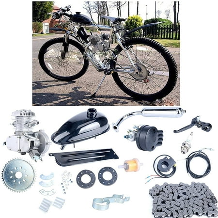 Zimtown Bicycle Engine Kit 2-Stroke Cycle Petrol Gas Motor Engine Kit for Motorized Bicycle 26