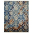 thumbnail image 2 of Rugsotic Carpets Hand Knotted Persian, Contemporary Silk And Wool Floor Area Rug For Living Room Bedroom, Blue, 8'x10', 2 of 5
