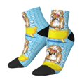 thumbnail image 3 of Salouo Dog Takes a Bath in the Bathtub Pattern Unisex Middle Tube Socks,Middle-Finger Knee High Socks Over The Calf Tube Stocking Crew Stockings for Women and Men Tube Socks, 3 of 8