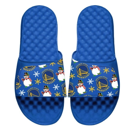 

Men s ISlide Royal Golden State Warriors Holiday Pattern Slide Sandals