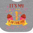 thumbnail image 4 of Inktastic Cupcakes and Confetti 1st Birthday Boys or Girls Baby Bib, 4 of 4