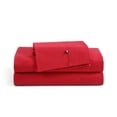 thumbnail image 1 of Ensemble de Draps Tommy Hilfiger Percale de Coton Frais et Net Rouge, 1 of 9