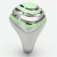 thumbnail image 4 of Luxe Jewelry Designs Women's High Polished Stainless Steel Heart Design Ring with Epoxy Emerald -, 4 of 4