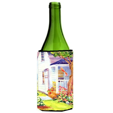 

Carolines Treasures 6040LITERK White Cottage at the beach Wine Bottle Hugger