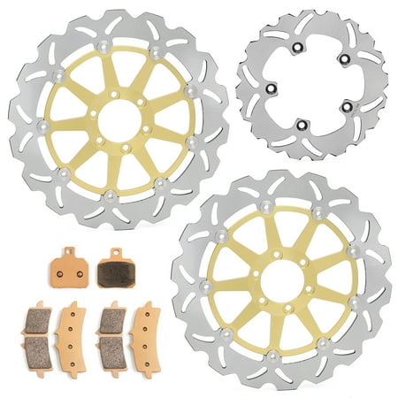 Front Rear Brake Discs Rotors Pads For APRILIA RSV4 1000 R / Factory 2009-2012 09 10 11 12