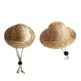 thumbnail image 4 of SPRING PARK Straw Sombrero Hat Sun Cap for Outdoor Pet Dog Cat Costume Accessory, 4 of 7