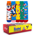 thumbnail image 4 of ODD SOX – Kellogg’s Cereal 5-Pack Novelty Crew Socks Gift Box – Unisex Large Size – Frosted Flakes,, 4 of 6
