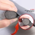 thumbnail image 2 of 37,8 pulgadas debajo del tapón del borrador de la puerta-doble protección del gris Zulema Tira de sellado de tapones de tiro de puerta, 2 of 8