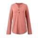 thumbnail image 3 of MHFRRA Camisa de Manga Larga con Cuello En V y Botones para Mujer, Blusa Informal para Otoño e Invierno, Cómoda, de Tela Suave, Elegante, para Uso Diario. Rosa, 3 of 7