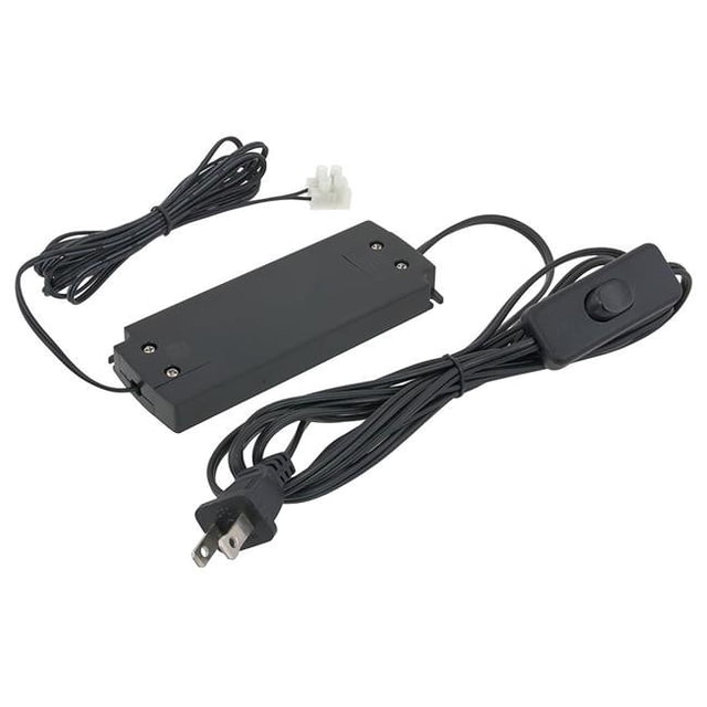 AmericanLighting PS-12-12VPI-T 12 V DC Class 2 Plug-In Driver - 6 ft. Power Cord with Rocker Switch, 1-12 watt - Black