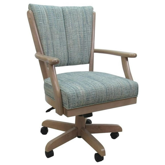 Classic Caster Solid Wood Dining Chair - Watusi Aquatint - White Wash