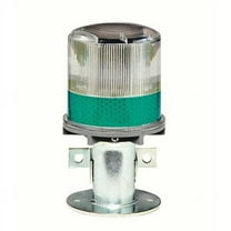 Tapco Warning Light, Green, (4) LED, 1.2V, 60 FPM, 3 3/4 in Dia. 3337-00005