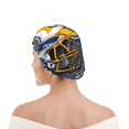 thumbnail image 3 of Rams Waterproof Shower Cap Reusable shower cap Bathing Shower Caps, 3 of 7