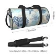 thumbnail image 2 of Fotbe Algae Corals and Seashells Bolsa Deportiva de Lona Plegable con Estampado, Bolsa de Gimnasio con Bolsillo Seco/Húmedo, Bolsa de Viaje Ultraligera de Gran Capacidad, 2 of 6