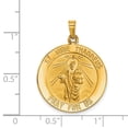 thumbnail image 2 of 14k Yellow Gold Solid Saint Jude Medal Charm Pendant, 2 of 2