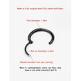 thumbnail image 2 of FANSING 10mm Surgical Steel Endless Black Hoop Earrings for Women Cartilage Earring Hoop Rook Helix Piercing Earrings for Men, 2 of 5