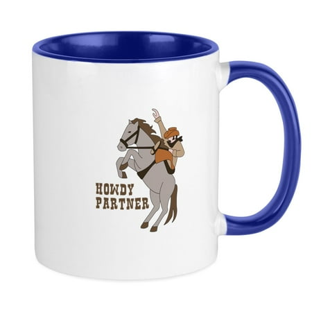 

CafePress - Howdy Partner Mugs - Ceramic Coffee Tea Novelty Mug Cup 11 oz