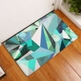 thumbnail image 4 of 1 Pcs Blue Green Geometric Doormat Welcome Door Mat Flower Pattern Doormat Colorful Rug Carpet Home Decor, 4 of 6