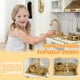 thumbnail image 4 of Cocina infantil ITEFDTUTNE de madera con luces y sonidos, 4 of 7