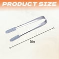 thumbnail image 5 of FACEGA Metal Tongs,Soft Silicone Tong Tips 304 Stainless Steel Serving Tongs,U Form Grip 5" Grilling Tongs,For Pick Up, Sugar Cubes, Milk Balls,Style1, 5 of 7