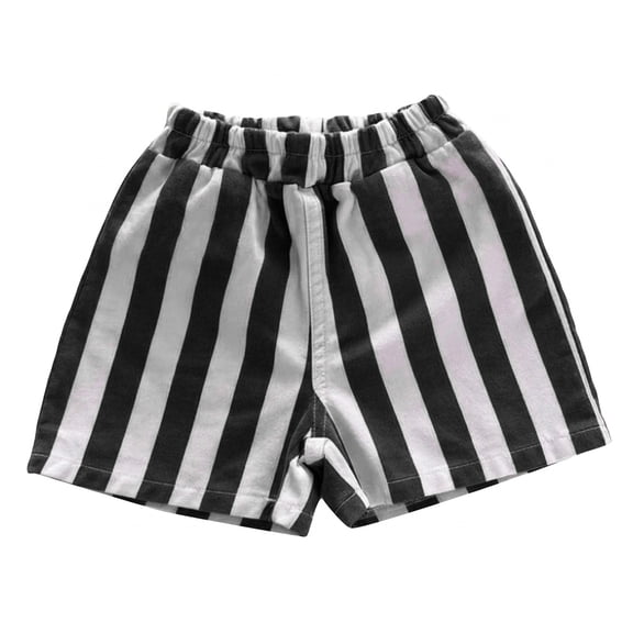 Boys Girls Striped Shorts Toddler Baby Shorts Summer Lightweight Elastic Waisted Short Pants with Pockets Athletic Shorts Kids