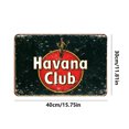 thumbnail image 4 of Placa Metal Vintage Havana Club Pintura Hierro Rectangular Pared 40x30cm, 4 of 9