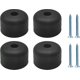 thumbnail image 1 of Round furniture legs 4 pieces black furniture legs 50 x H 30 mm sofa legs, 1 of 5