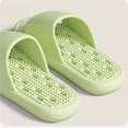 thumbnail image 5 of Green Unisex Massage Slippers Non Slip Quick Dry Lightweight EVA House Shoes for Men Women Indoor Bathroom Slides,Size 10-10.5, 5 of 9