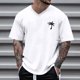 thumbnail image 1 of Blusas y camisas de manga corta con cuello en V para hombre, camisetas deportivas de manga corta con cuello en V, camisetas deportivas de trabajo, camisetas de verano para hombre, blusas de manga cort, 1 of 4