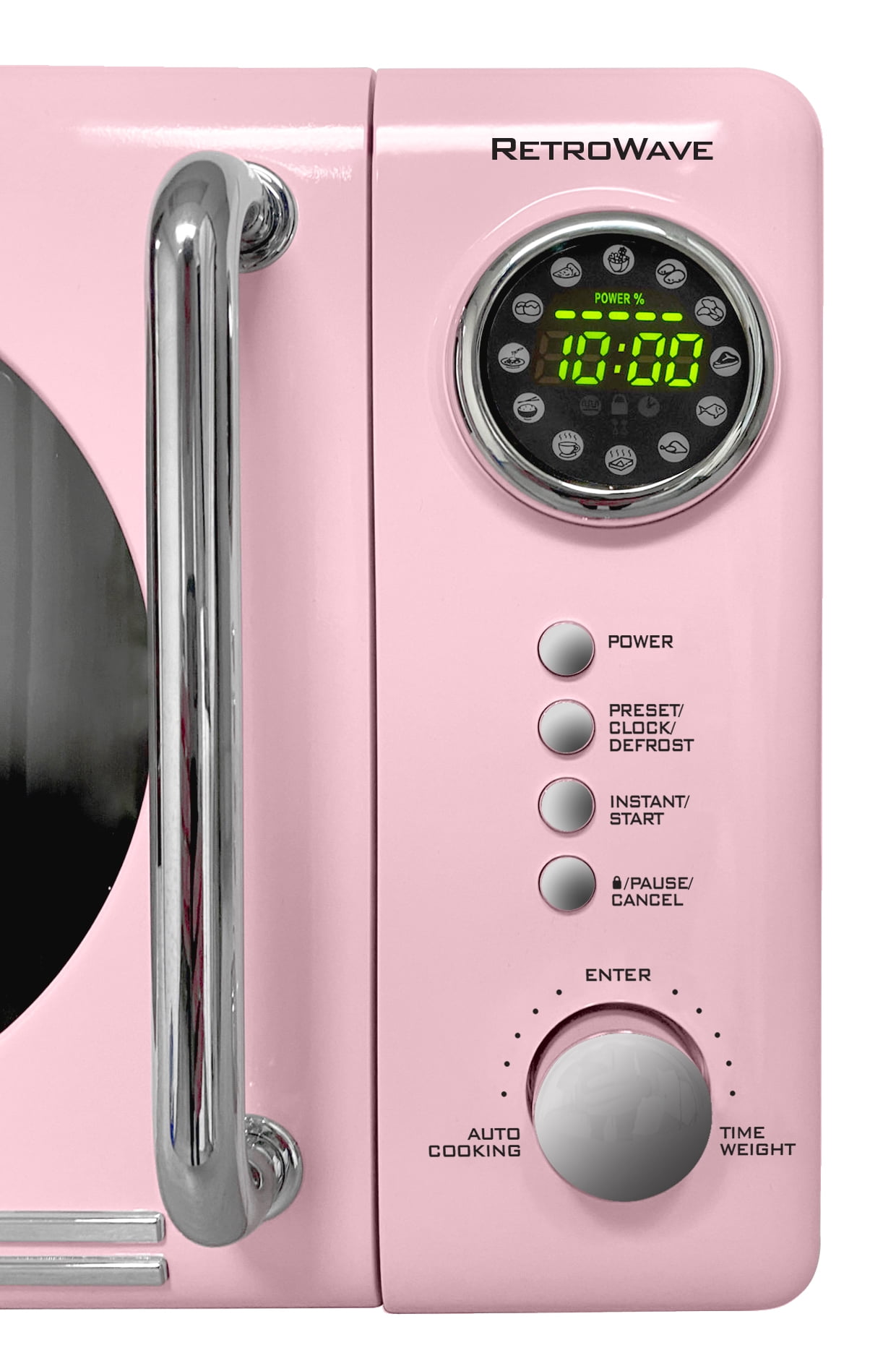 Light Blush Pink Retro Chrome Microwave, Blush Pink Retro Microwave, Light  Blush Pink Appliances, Light Blush Pink Retro Kitchen Appliances 