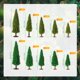 thumbnail image 2 of Model Trees Skylety, 35 unidades, paisaje de tren verde, 2 of 6