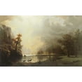 thumbnail image 2 of Bierstadt 14x10 White Modern Wood Framed Museum Art Print Titled - Sierra Nevada Morning, 2 of 4