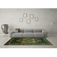 thumbnail image 3 of Ahgly Company Machine Washable Indoor Rectangle Persian Turquoise Blue Traditional Area Rugs, 8' x 12', 3 of 4