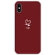 thumbnail image 1 of Funda de silicona blanda pintada para iphone, carcasa trasera de TPU, a prueba de golpes, para x, xs, max, xr Fivean unisex, 1 of 2