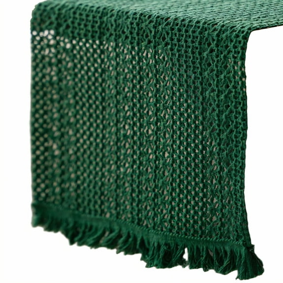 AUQ Table Runner,Snug Edge Stitch Dining Room Table Decor,Soft Cotton Linen Kitchen Table Decor,Style1,30*350cm