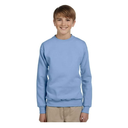 - Hanes Youth Cotton Crewneck Fleece Closure Sweatshirt, Style P360