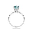 thumbnail image 3 of 1 1/2ct Blue Diamond Solitaire Engagement Ring 14K White Gold, 3 of 3