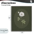 thumbnail image 4 of Stupell Industries French Country White Rose on Emerald Gray Framed Giclee Art, 11 x 14, by Sally Swatland, 4 of 8