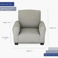 thumbnail image 3 of Kid Rocking Chair for Toddlers, Child Chair for Little Kids, Upholstered Toddler Armchair for Children,  and Cute Little Kid Chairs (Legs, Grey), 3 of 7
