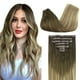 thumbnail image 1 of Extensiones de cabello con clip, cabello humano real, extensiones de cabello humano Remy con clip para mujeres, cabello, 1 of 5