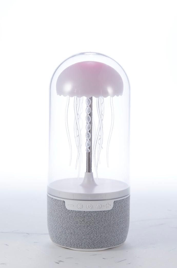 Jellyfish Mood Lamp & Bluetooth Speaker (JFSPKWHT)
