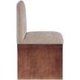 thumbnail image 4 of Meridian Furniture Shaw Beige Chenille Fabric Upholstered Dining Chair, 4 of 10