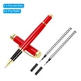 thumbnail image 3 of Bolígrafo de tinta negra Uxcell de 12 mm, bolígrafo de metal de negocios con punta de 0.5 mm y caja de regalo roja, profesional, roja, 3 of 5
